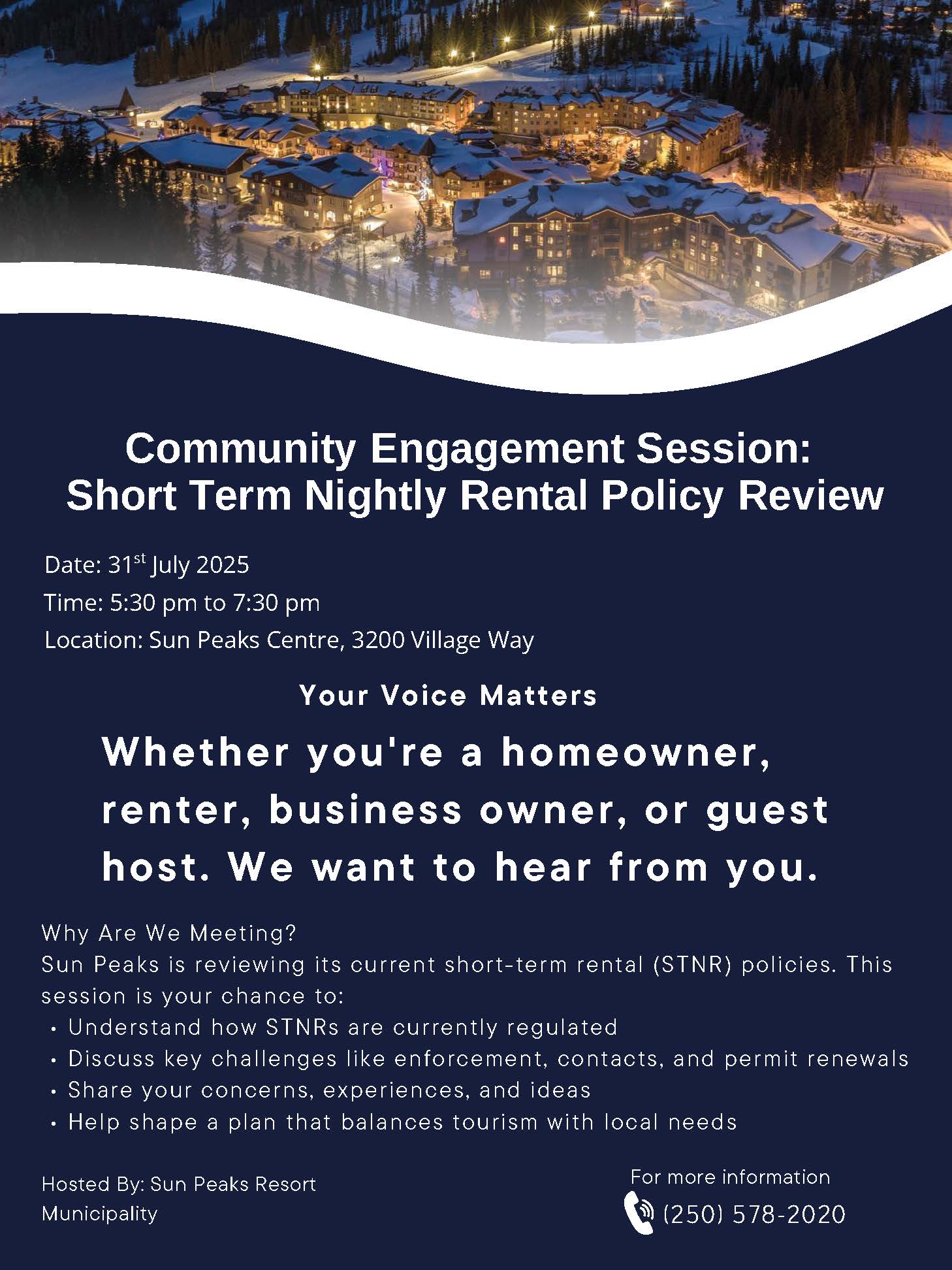 STNR Input Session Ad