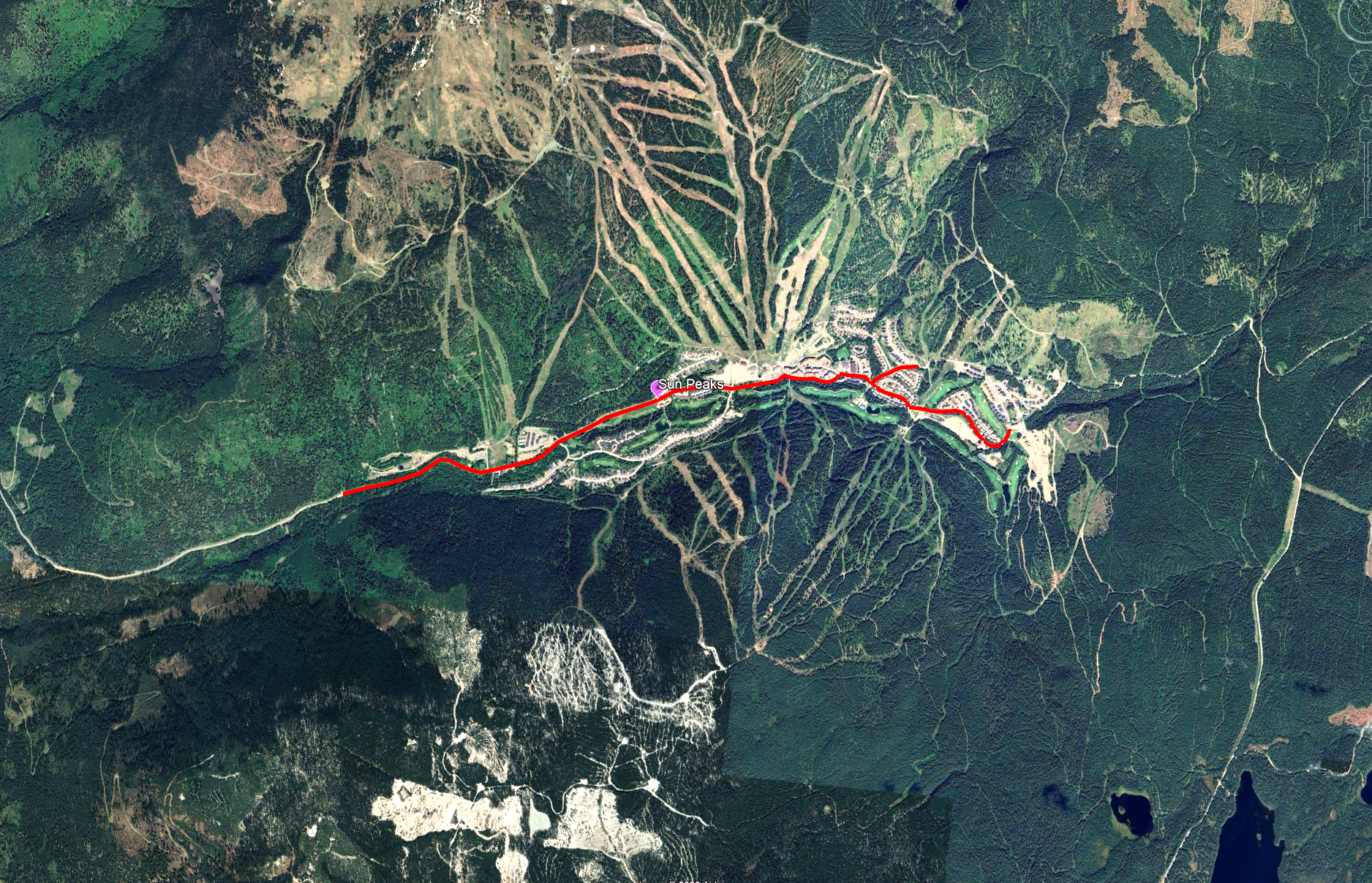 Sun Peaks Road Network